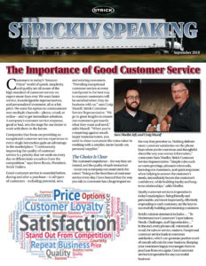 Strickly Speaking newsletter cover, September 2018