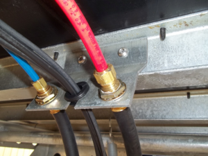 Semi trailer galvanized terminal bolt bracket