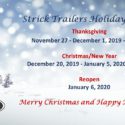 Strick Trailers Holiday Hours 2019
