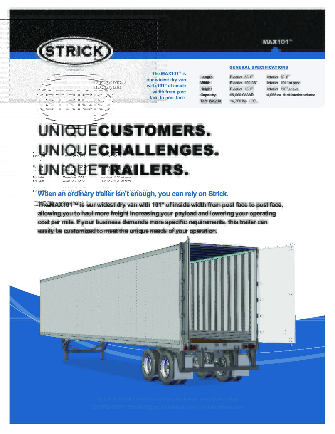 Strick Trailers 5-year warranty