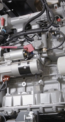 Close up of wires and mechanics on a Strick trailer, a leading Semi-Trailer Manufacturer