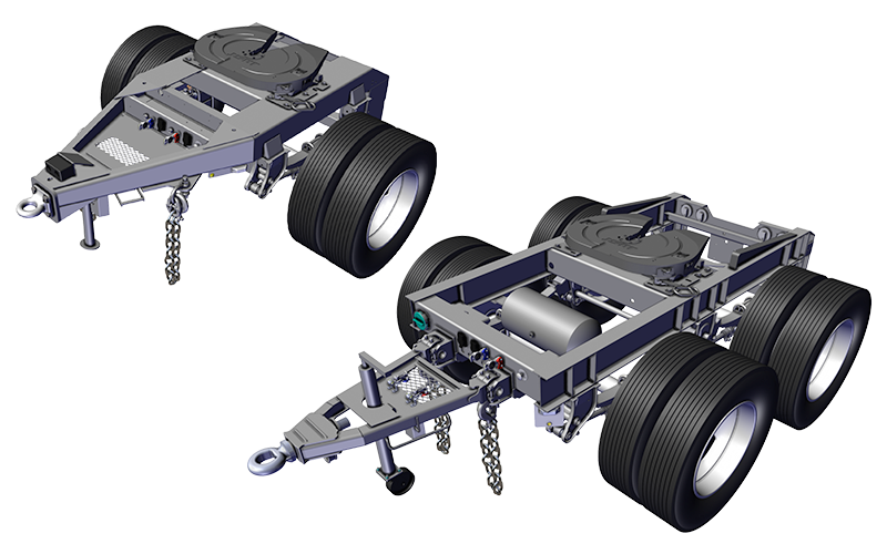 Strick Custom Semi Trailers, Dolly Trailer Connectors Strick Custom Semi Trailers, Dolly Trailer Connectors