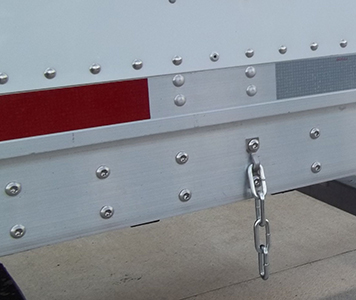 3/8 inch Stainless Steel Bolts on Bottom Rail, custom semi trailer options