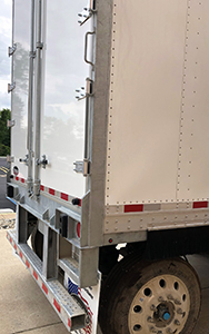 Extended Hinge Rod Grab Handle, custom semi trailer options