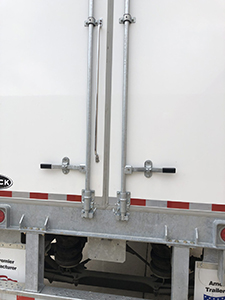 Non-Recessed Grab Handle and Step for Swing Door, custom semi trailer options